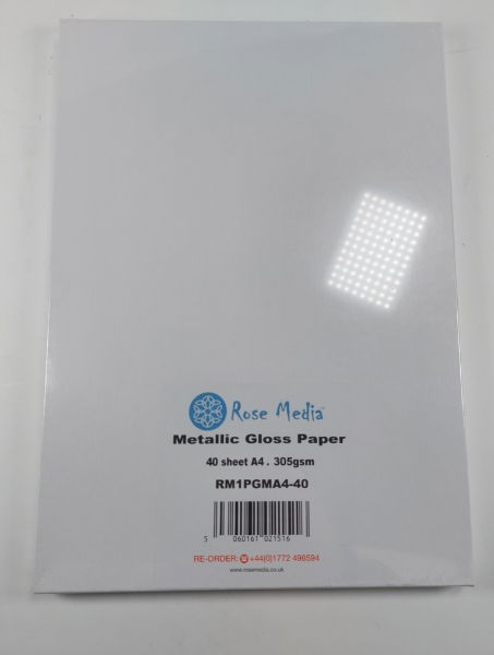 Rose Media Metallic Gloss A4 (40) 305gsm